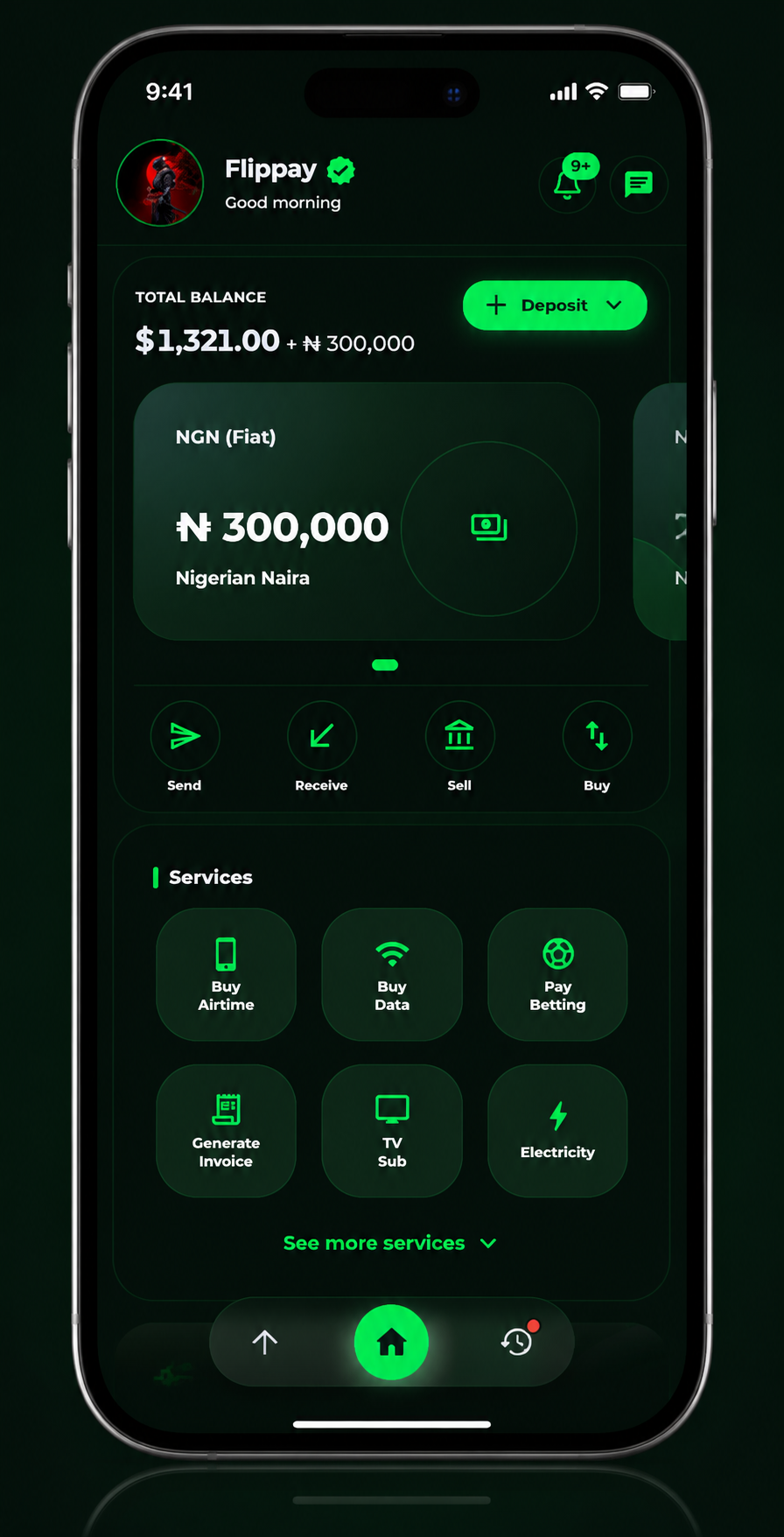 FlipPay mobile interface